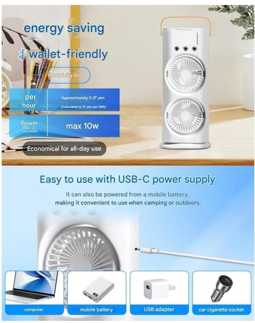 DOUBLE ENDED SPRAY FAN COLD AIR