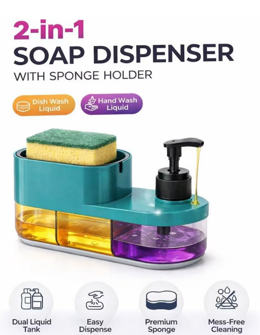 3 in 1 Dishwashing and Handwash Liquid Soap Dispenser (3 in 1 Dispenser)