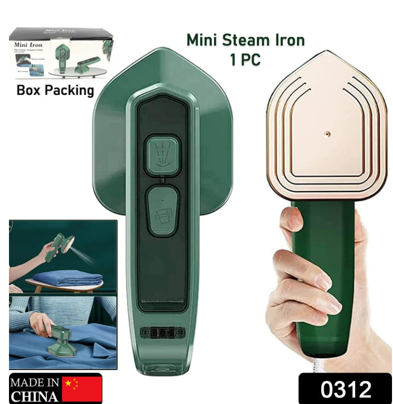 Mini Steam Iron Handheld Garment Steamer For Clothes - Portable Travel Household Ironing Machine Fast Heat Up Powerful Steam Compact Design For Travel And Home Quilting Sewing Iron Useful Gifts For Family Members Friends Birthday (1 Pc)